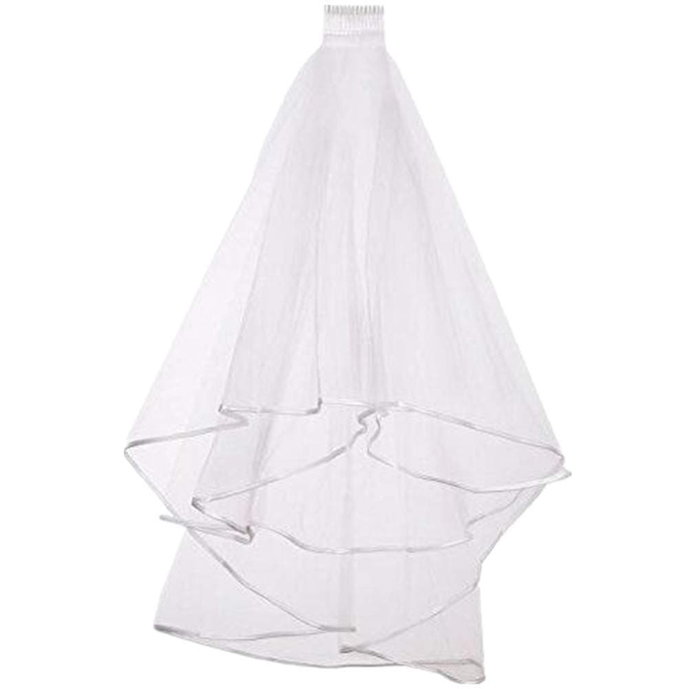 1.5M Elegent Simple Lace with Comb Wedding Veil One Size White Ivory Bridal Veil Wedding Accessories