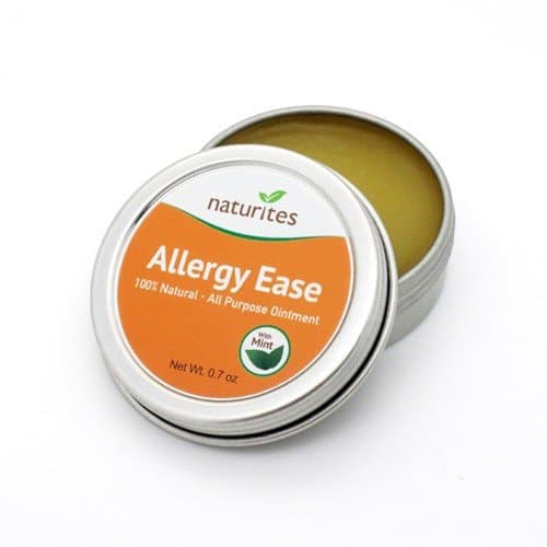 Allergy Ease Cream (Peppermint) 0.7 oz. All Purpose, 100% Natural, Handmade in USA. Doctor's Formula for Eczema, Psoriasis, Irritated, Itchy, Sensitive, Dry Skin on Face, Hands and Body.