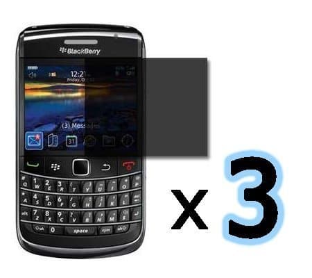 ***3PACK*** Privacy Screen Protector for Blackberry Bold 9700, Onyx 9700, 9020, 9780