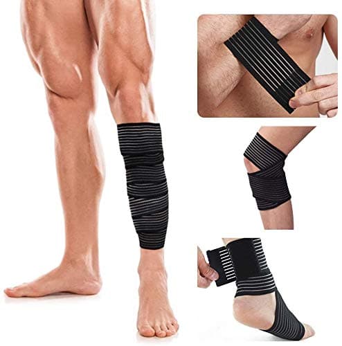 Serveuttam® Knee Support for Men Elastic Calf Knee Compression Bandage Wraps Support for Ankle Wrist Thigh,Reduce Muscle Swelling and Sprains,Pain Relief,Shin Splints Guard for Sports Gym