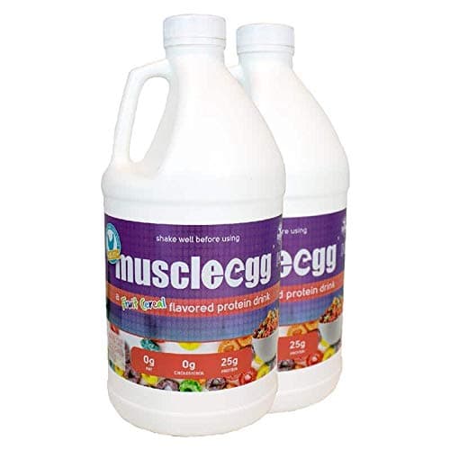 2 Half-Gallons Fruit Cereal MuscleEgg Liquid Egg Whites (Cage-Free)