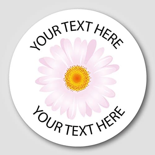 48 30mm Personalised 'Daisy Flower' Stickers