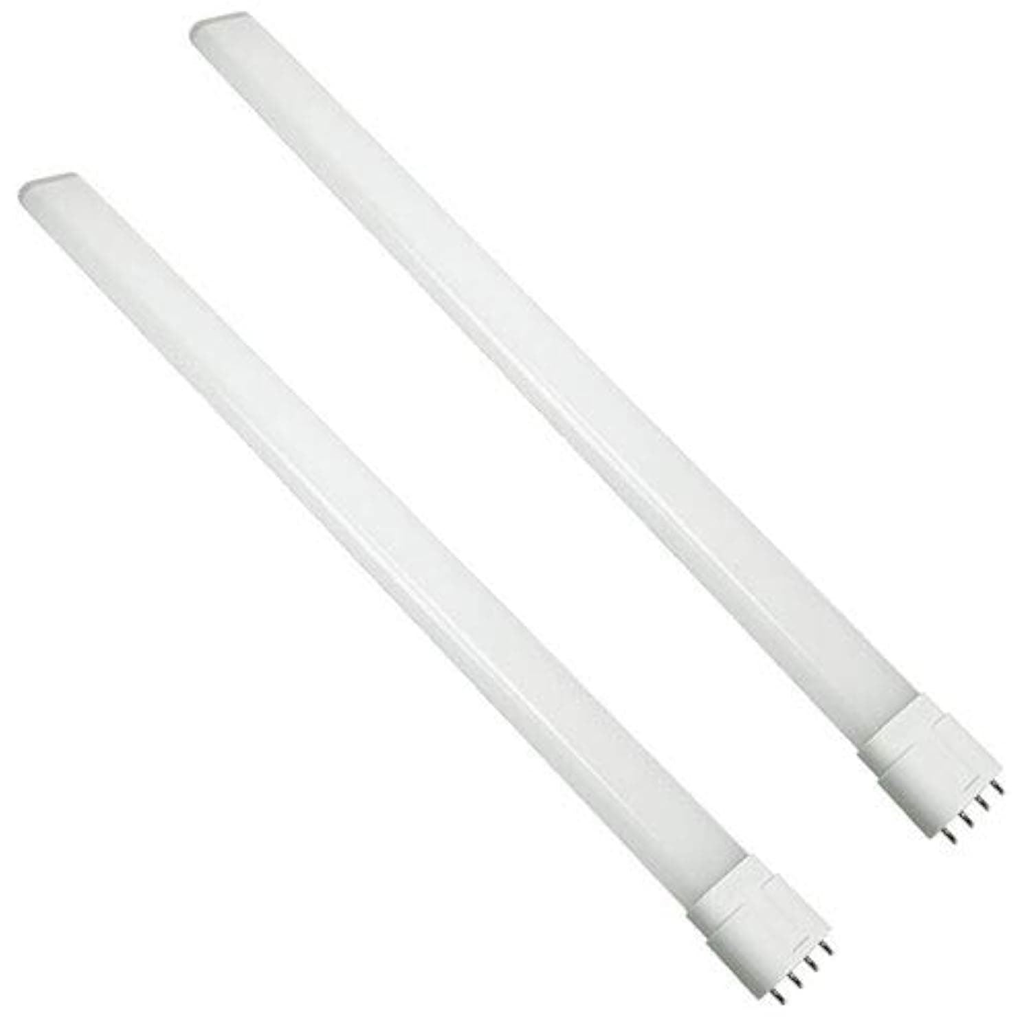 2G11 4 Pin Base LED Light Bulb, 2G11 LED Plug and Play 2G11 LED Tube 36W CFL/Compact Fluorescent Lighting Garages Light Horizontal Plug for Workshop, Recessed Cans, Daylight 6000K