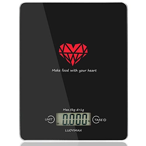 LUOYIMAN Digital Kitchen Scale Meat Food Touch Scale with LCD Display for Baking Cooking