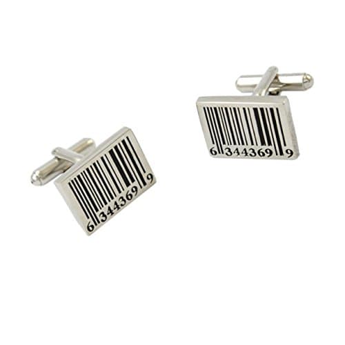 Pical 1 Pair Fun Rare Bar Code Cufflinks Cf415
