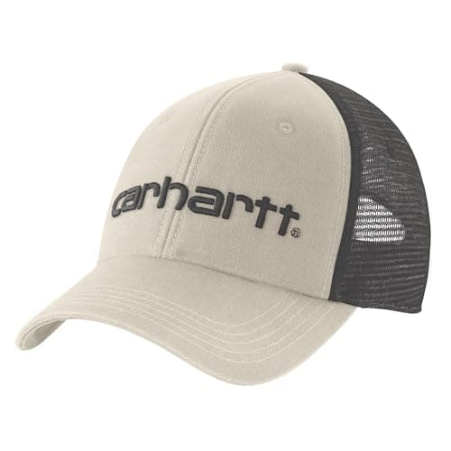 Carhartt Men's Canvas Mesh-Back Logo Graphic Cap