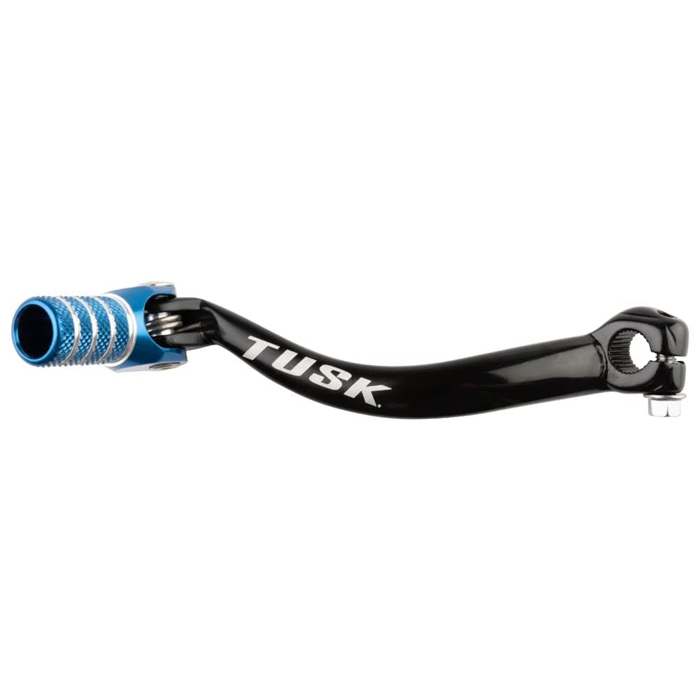 Tusk Folding Shift Lever Black/Blue Tip Compatible with Yamaha YZ125 1996-2004/YZ85 2002-2026