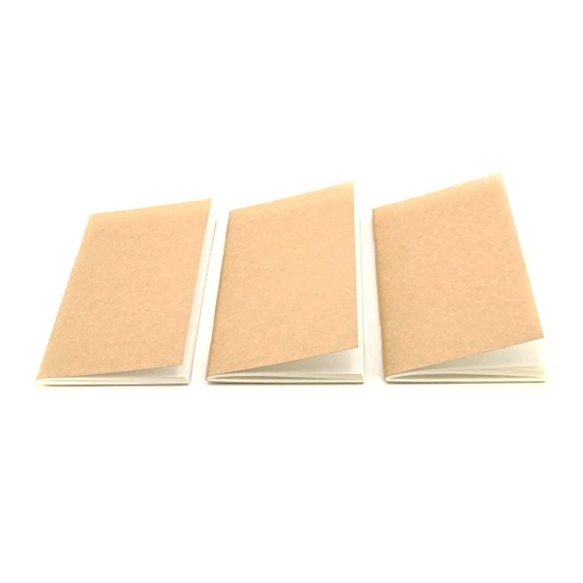 Travelers Notebook Journal Refill Inserts,Lined Paper,8.3 x 4.3 in,192 Pages,Set of 3,Standard Size Refill