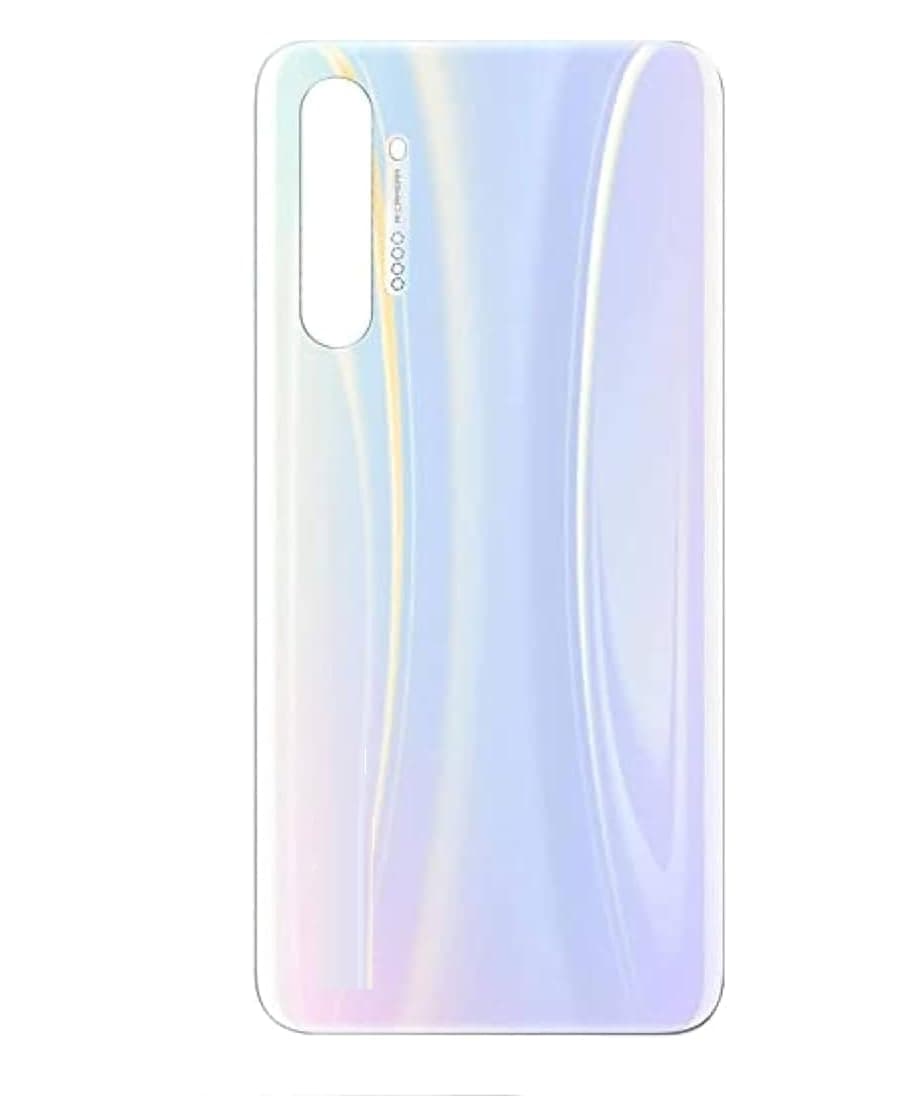 (REOTEL) Back Door Panel Back Body Housing Panel Back Glass Body for Realme X2/Realme XT : White (with All Logo)