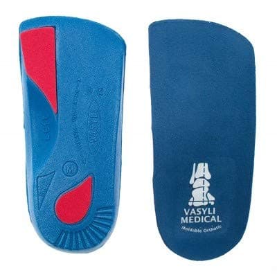 Vasyli Custom Orthotics Blue 3/4 Length (Small)