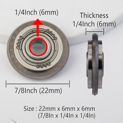 2pcs Tile Cutter Wheels Replacement, 7/8 Inch Tungsten-Carbide Tile Scoring Wheel, for Cutting Tile/Glass Scoring