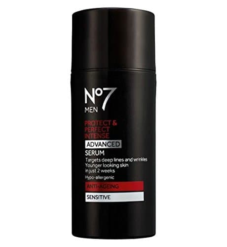 Boots No7 MEN Protect & Perfect Intense ADVANCED Serum Sensitive 30ml-Targets Deep Lines and Wrinkles. FOR YOUNGER LOOKING SKIN IN JUST 2 WEEKS