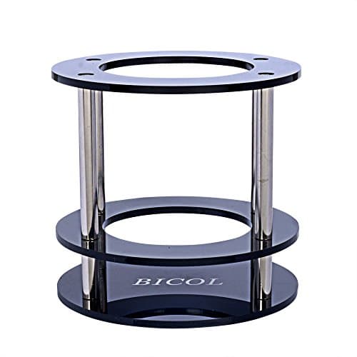 Acrylic Speaker Stand for Amazon Echo, UE Boom and Other Models - Protect and Stabilize Alexa by BICOL (Black)