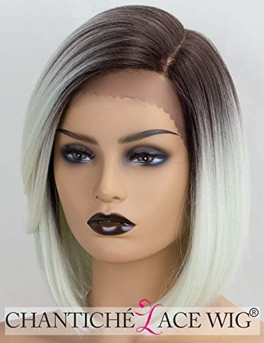 Chantiche Light Mint Green Ombre Lace Front Wig Bob With Side Part Glueless Short Bob Synthetic Wigs for Women Heat Resistant