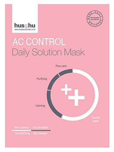 Hushu AC Control Daily Solution Facial Mask, 10 sheets