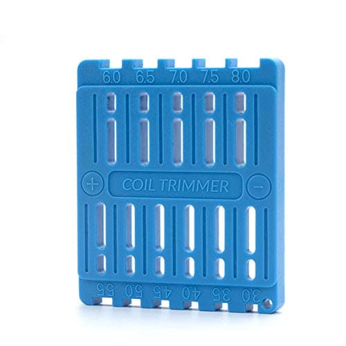 BMTD Coil Trimming Cutting Tool for Prebuilt Wire Coil Ruler Trimmer Building(Blue)