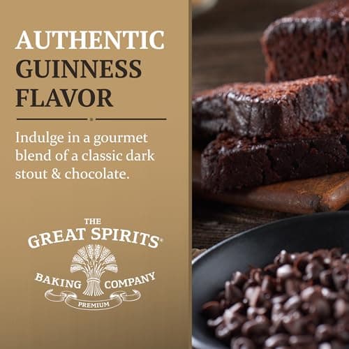 Great Spirits Baking Guinness Chocolate Stout Cake, 10 oz, Authentic Guinness-Infused Dessert, Perfect for Guinness Lovers, Ready-to-Serve, Certified Kosher Dairy
