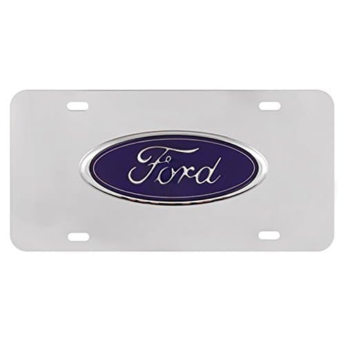 Auto License Plate, Ford Logo Front Decorative License Plates - Stainless Steel