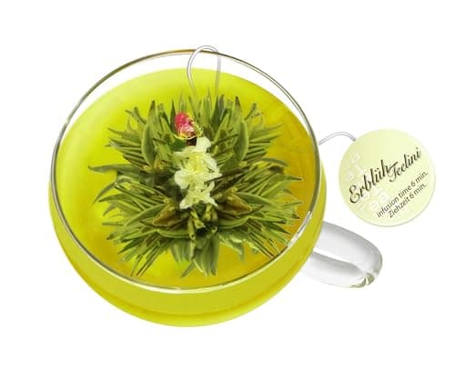 Creano Blooming Tea Sampler - 8 Flowering Tea in Cupsize - Greentea - Gift for Women, Mom - 8 Pieces (Pack of 1)