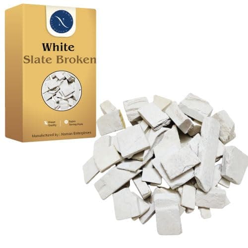 - Slate pencil broken 1KG white slate broken tukda box