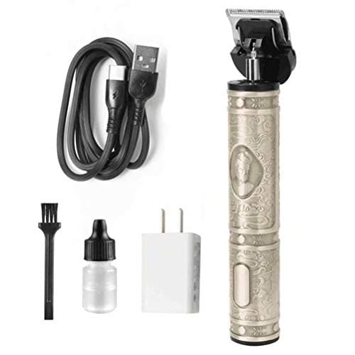 Electric Self Haircut Artifact Beard Trimmer Shavers for Men Sharp- Pro Li Outliner Grooming Rechargeable Cordless T-Blade Trimmer for Men Sharp 0mm with Sharp Blade Silver