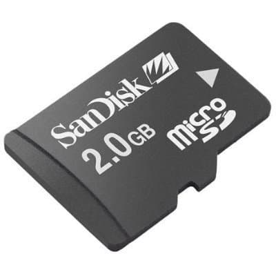 2GB MicroSD / TransFlash Card w/SD Adapter camcorder