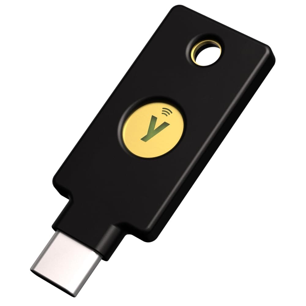 Yubico - Security Key C NFC - Black- Two-factor authentication (2FA) security key, connect via USB-C or NFC, FIDO U2F/FIDO2 certified