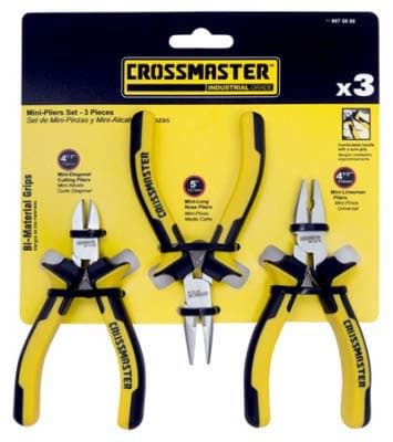 9970806 Crossman, 3Piece, Mini Pliers Set