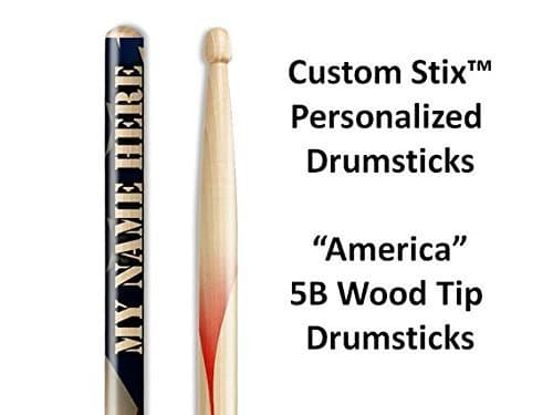 Personalized Drumsticks (1 Pair with Each Order) American Flag drumsticks