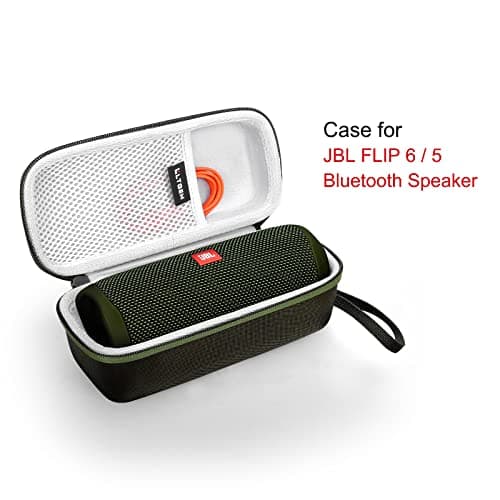 L LTGEM Case for JBL FLIP 6, FLIP 5 Speaker - Portable Travel Case (Case Only) - Green