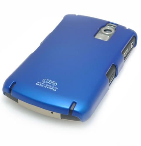 Cozip Brand Rubberized Polycarbonate Snap On Back Slim fit Case Cover for RIM BlackBerry Curve 8300 series 8300 / 8310 / 8320 / 8330 ( Blue ) - Made in Korea
