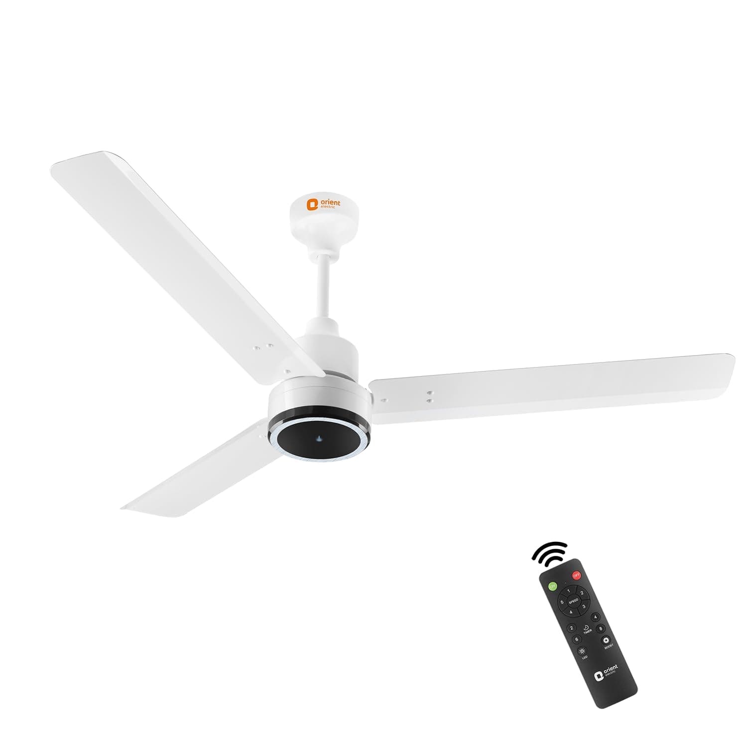 1200 mm Zeno BLDC | BLDC energy saving ceiling fan with Remote |BEE 5-star rated | Saves up to 50% on electricity bills | 3-year warranty by Orient | White, pack of 1