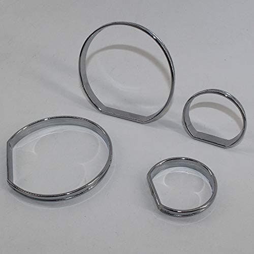 Chrome Speedometer Gauge Dial Rings Bezel Trim for BMW E46 M3 M