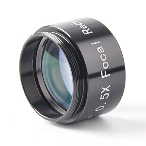SOLOMARK Multi-Coated 1.25" 0.5X Focal Reducer for 1.25 Inch Telescope Eyepieces or Camera Nosepieces