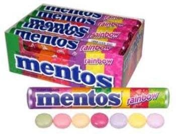 Mentos - Rainbow, Rolls, 15 count