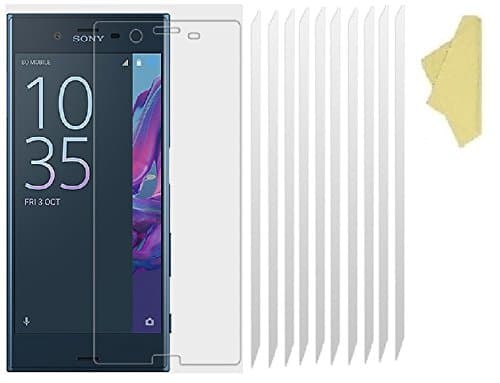 TeKKno® 10x Clear Plastic PET LCD Screen Protector Cover Guards for Sony Xperia XZ