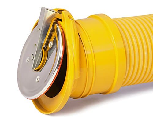 Drainage Flap Valve, Non Return Valve, With Universal Connection 72mm -100mm