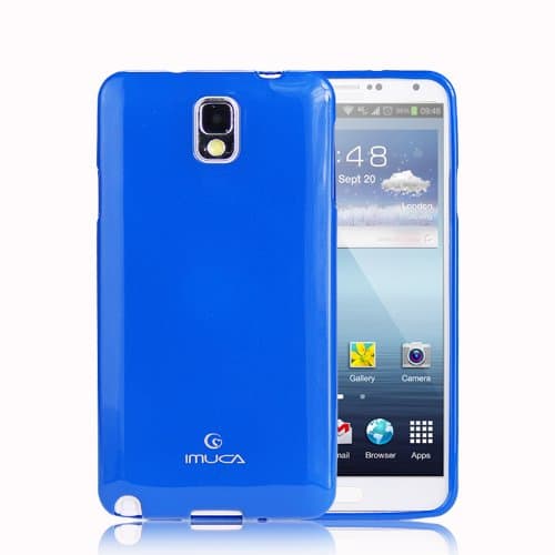 Samsung Galaxy Note 3, Ultra Slim TPU Case for ; 3-in-One Bundle: HD Screen Protector, Stylus & Wipe in Retail Packaging (Royal Blue)