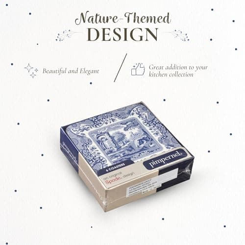 Spode Blue Italian Coasters, Set of 6