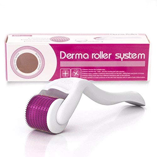 Derma Roller 0.25 mm 540 Titanium Micro Needles Skin Roller Home Skincare Cosmetic Needling Instrument Personal Home-Use Microneedle Roller For Face