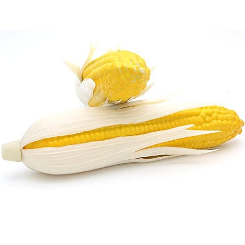 HappySUN Pack of 5 Corn Artificial Lifelike Simulation Artificial Vegetables Fake Vegetable Home Kitchen Cabinet Decoration (2, Corn)