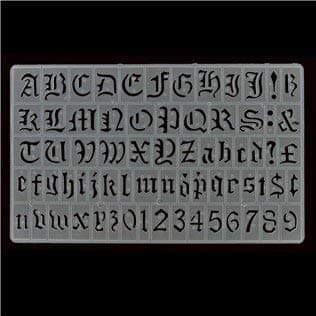 20mm Old English Lettering Stencil