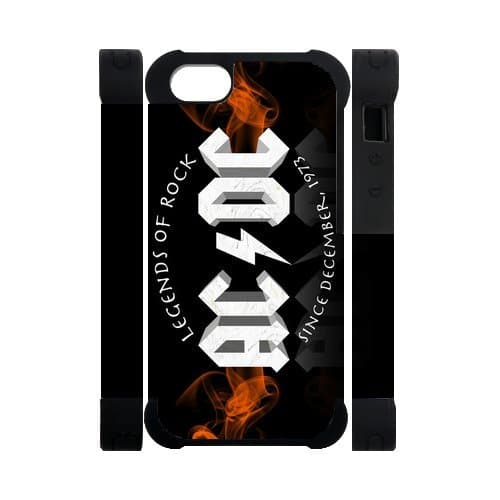 acdc poster AC/DC Music Poster Dual-Protective Case for Iphone 5 Case Best Apple Cover