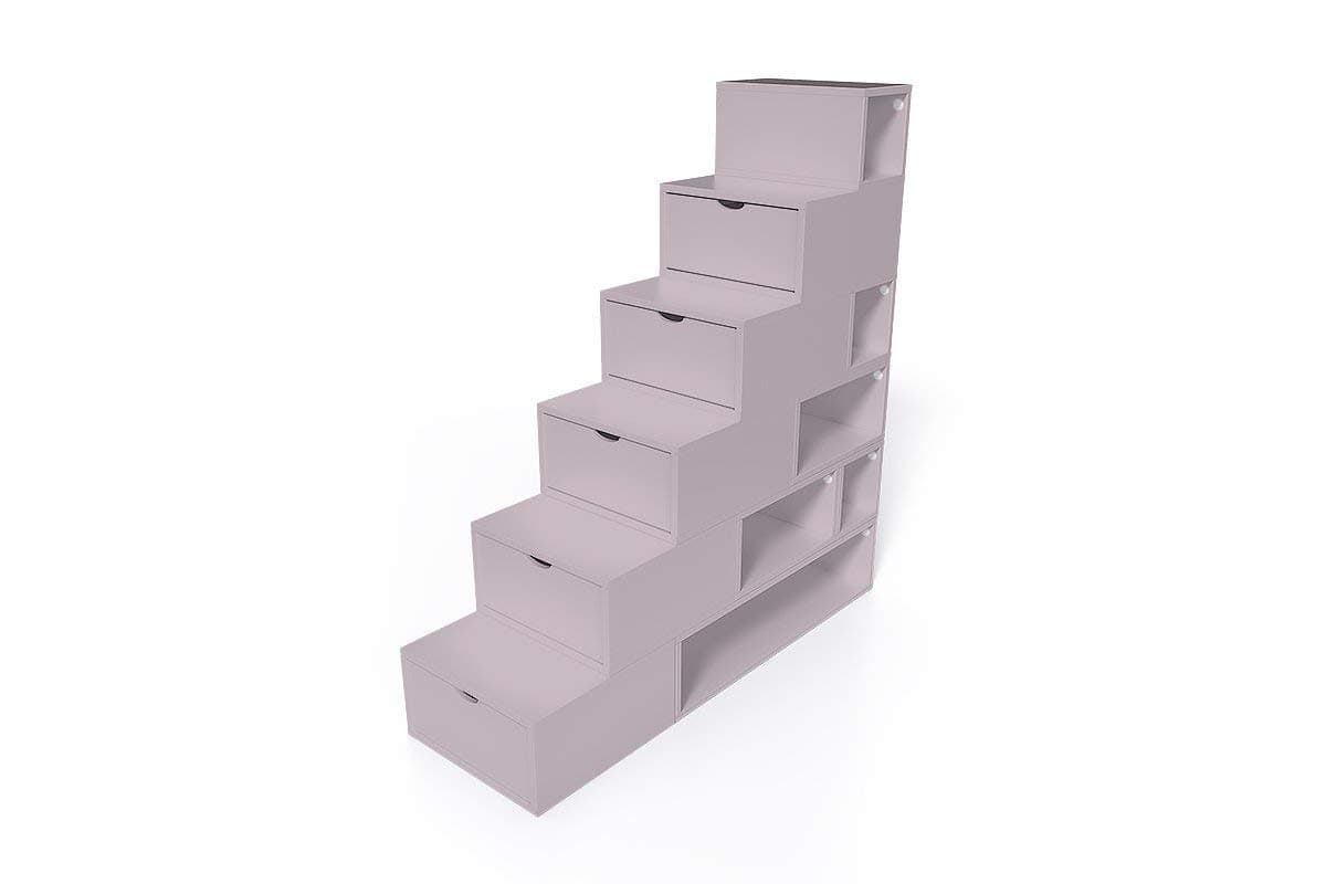 ABC Products – Staircase Height 150 cm MDF Storage Cube – escm150, Purple, Violet Pastel