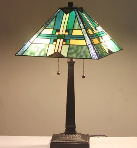 Tiffany Style Stained Glass Table Lamp"Stratmore"
