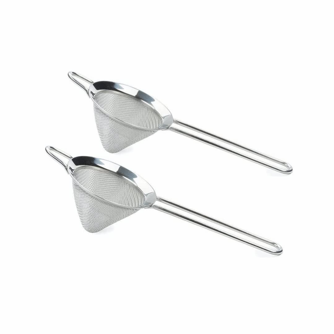 BarSoul2 Pack Fine Mesh Strainer Tea Strainer Stainless Steel, 2 Pack(silver) (LBQ01-2)