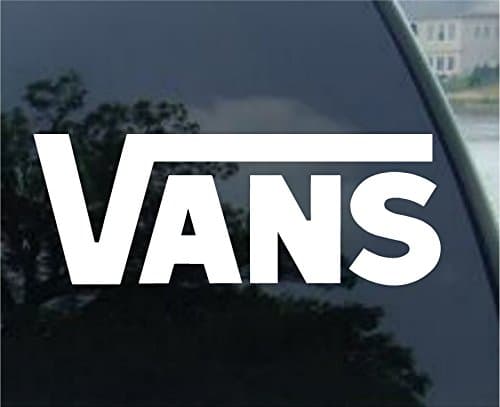 Vans Logo - Vinyl Sticker Decal (4", White)