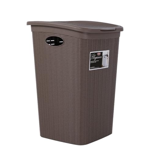 Stefanplast Elegance Laundry Hamper, 37 x 38 x 54.5 cm, Dove Grey, One Size