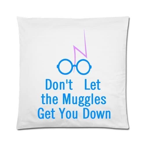 Dont Let the Muggles Get You Down Square Zippered PillowCase 16" x 16" (Two sides)