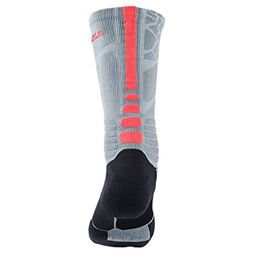 Nike Lebron Hyper Elite Men's Cushioned Crew Socks (Medium, Dove Grey)